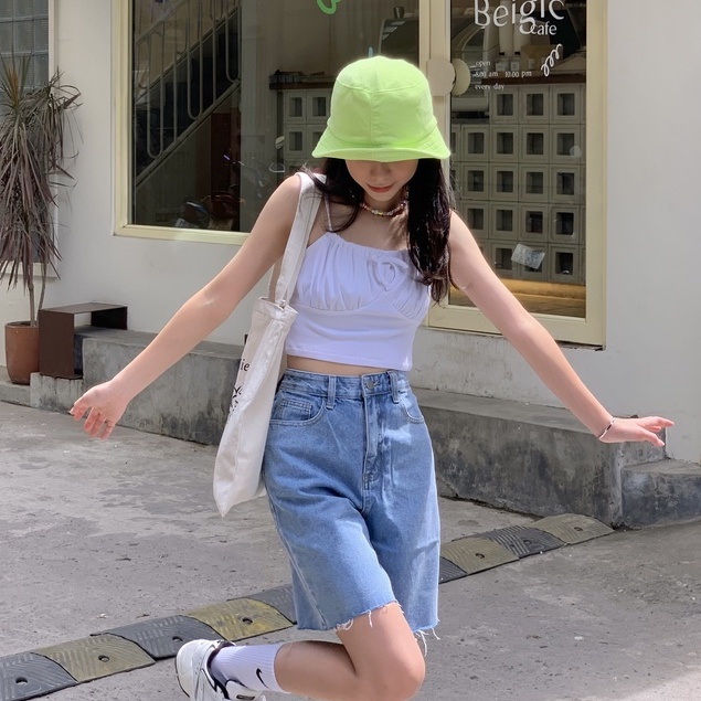 Quần jeans nữ dáng lửng cạp cao LOLLIE STUDIO QB262