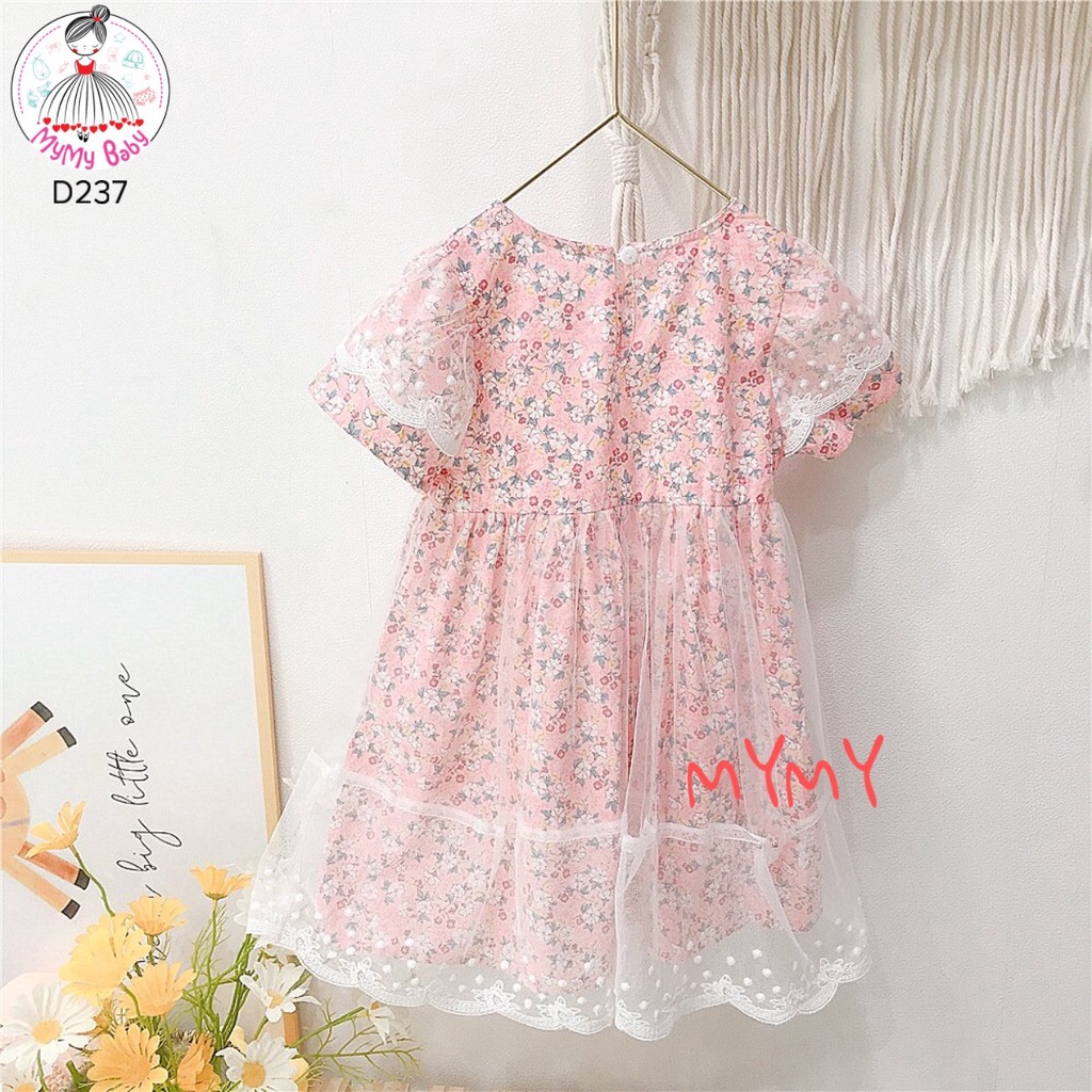 Đầm ren hoa hồng