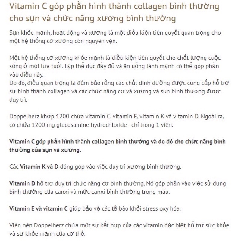 Date t4/24 Viên uống bổ khớp Gelenk 1200 Doppel herz