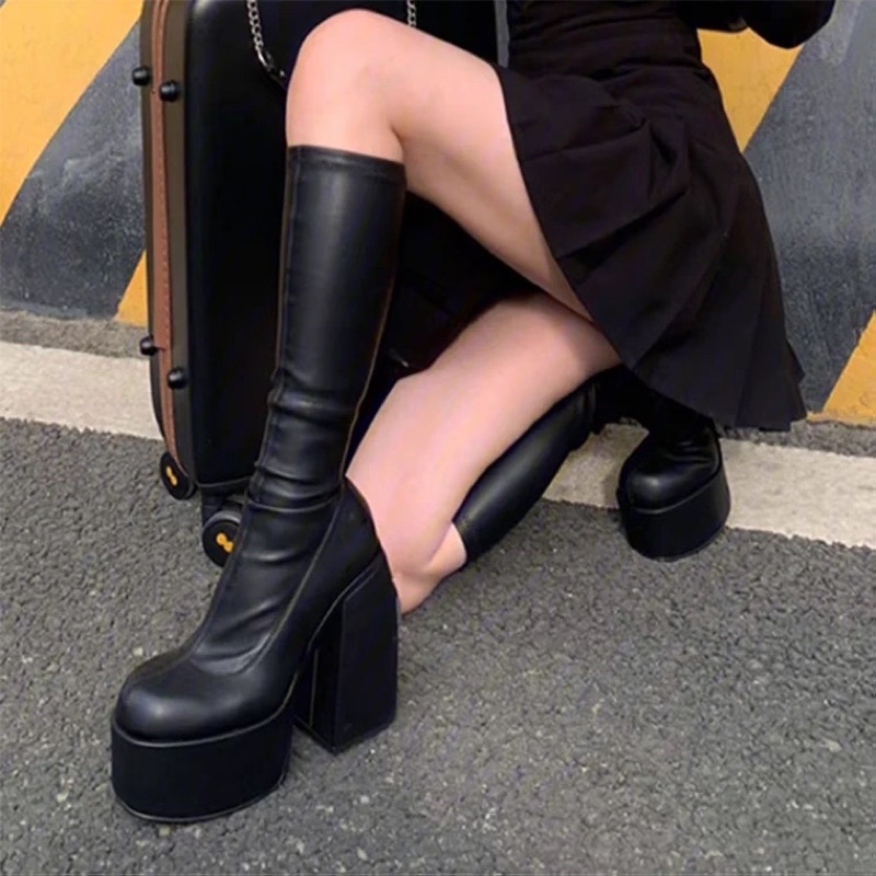 (HÀNG ORDER) BỐT ĐÙI B195 ĐẾ CAO 9CM | BigBuy360 - bigbuy360.vn