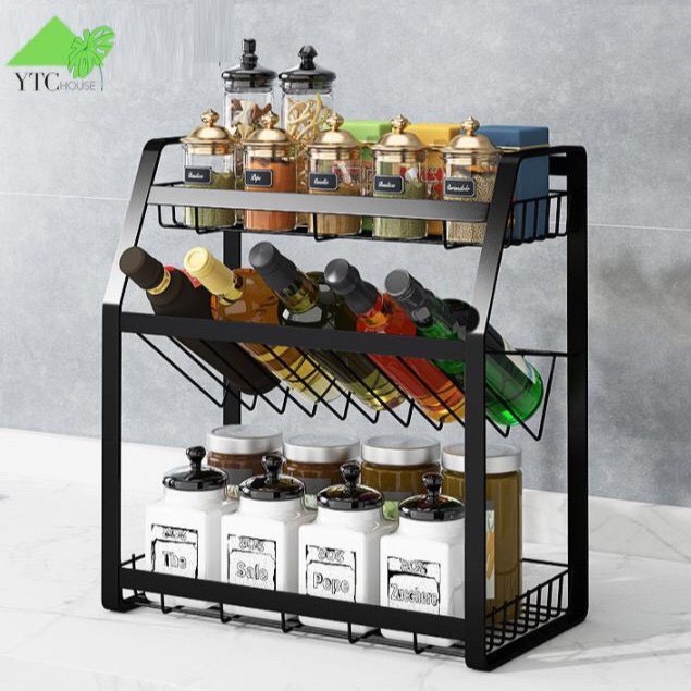 Kệ gia vị nghiêng 3 tầng mẫu mới nhất 2021 | BigBuy360 - bigbuy360.vn