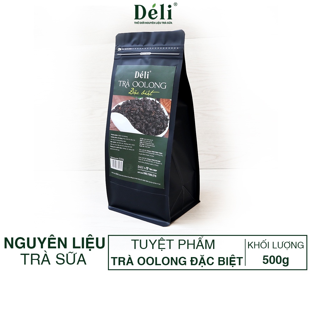 Trà Olong Đặc biệt (Olong nướng) cao cấp Déli [100% TRÀ SẠCH] TÚI 500gram - Nguyên liệu pha chế trà sữa, trà trái cây