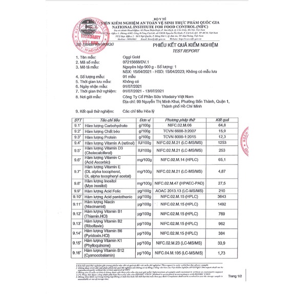 [HSD T12-2024] [Quét Mã QR - TL Đổi Quà] Sữa Bột OGGI Suy Dinh Dưỡng Gold 900g.