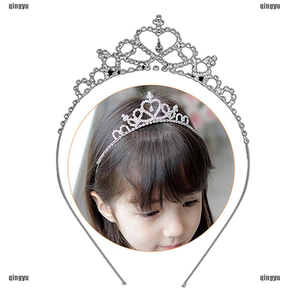 Cài Tóc Hình Vương Miện Đính Đá Cho Bé Gái