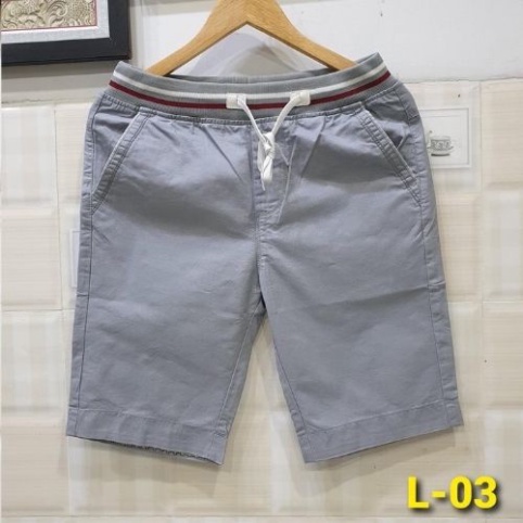 ⭐ Quần Short Kaki Nam Lưng Bo QR Có Dây Rút Chất Kaki Co Giản Mềm Mịn _KVINDstore08