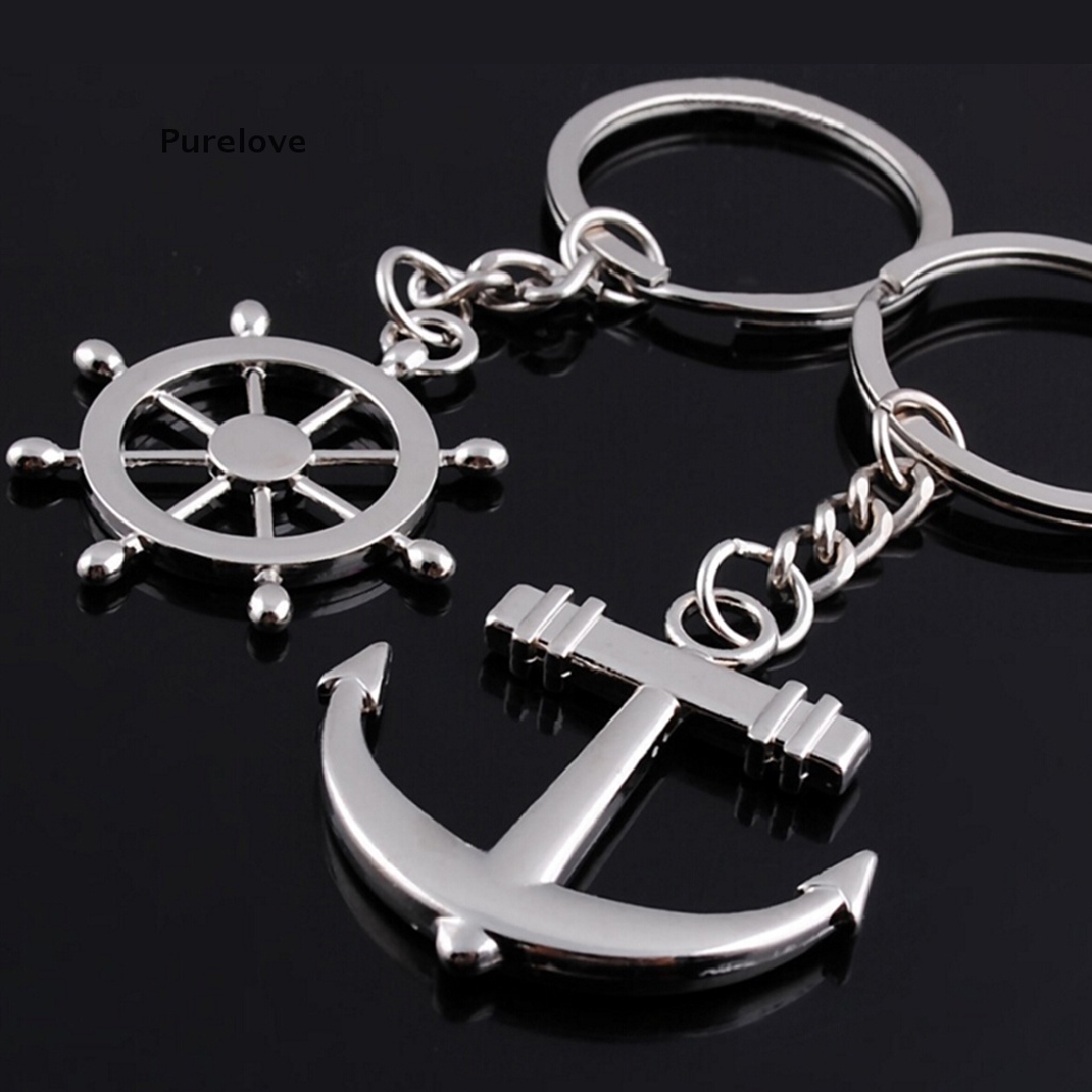 Set 2 móc khóa hình trái tim thời trang lãng mạn