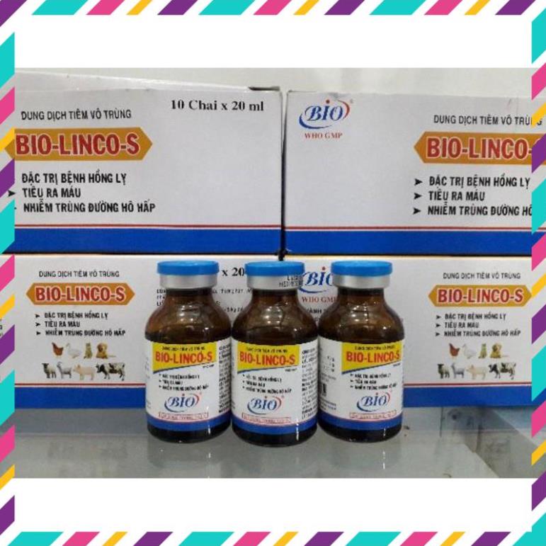 Thú Y. Bio Linco S 20ml, LS fort 20 ml, Linspec 20 ml. hô hấp, sổ mũi, tiêu hóa thú cưng gà đá