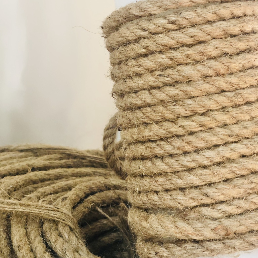 5m cuộn dây đay sợi 2mm/8mm dùng gói quà, quấn lọ hoa, trang trí handmade (dây thừng, dây gai, dây bố, dây cói)