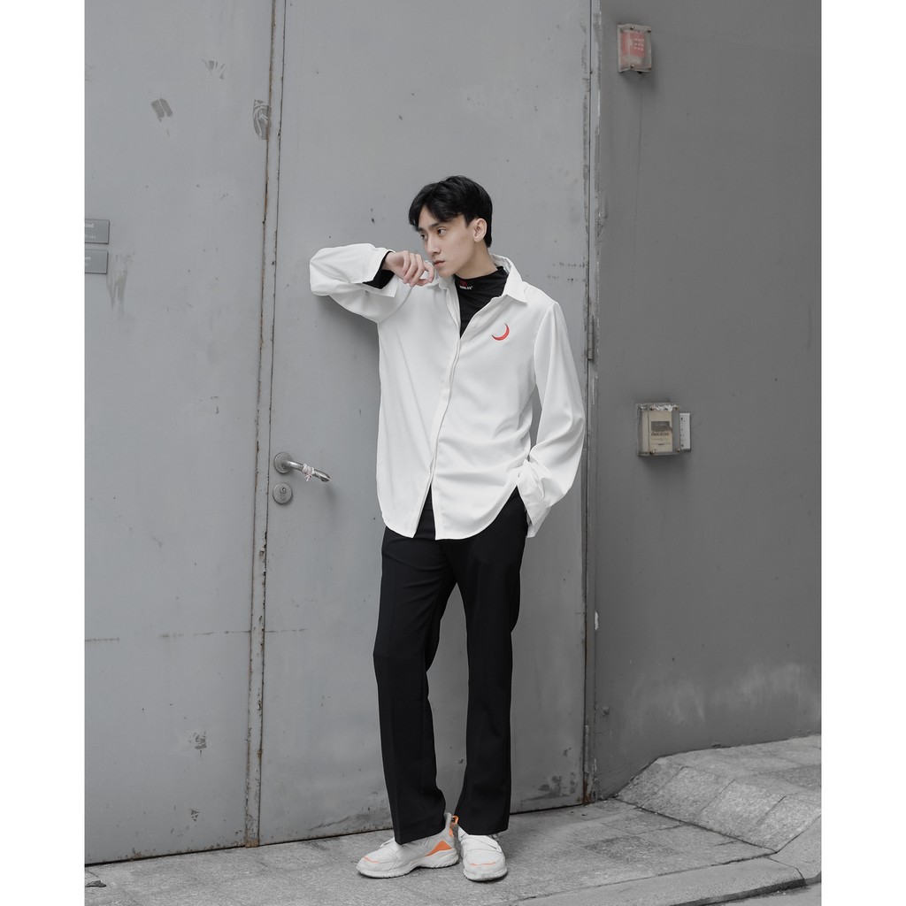 Áo sơ mi tay dài BLOODMOON SHIRT (Trắng) - ZUNEZ