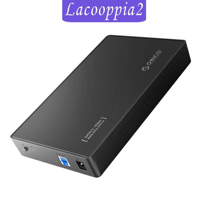 [LACOOPPIA2] ABS External Hard Drive Enclosure 12V Adapter Support UASP for SATA III SSD