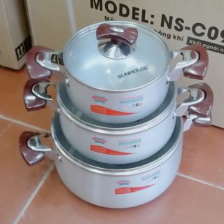 BỘ NỒI INOX SUNHOUSE