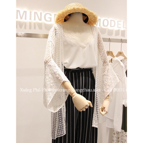 Áo khoác len bikini, Áo Kimono áo choàng đi biển #HH1368