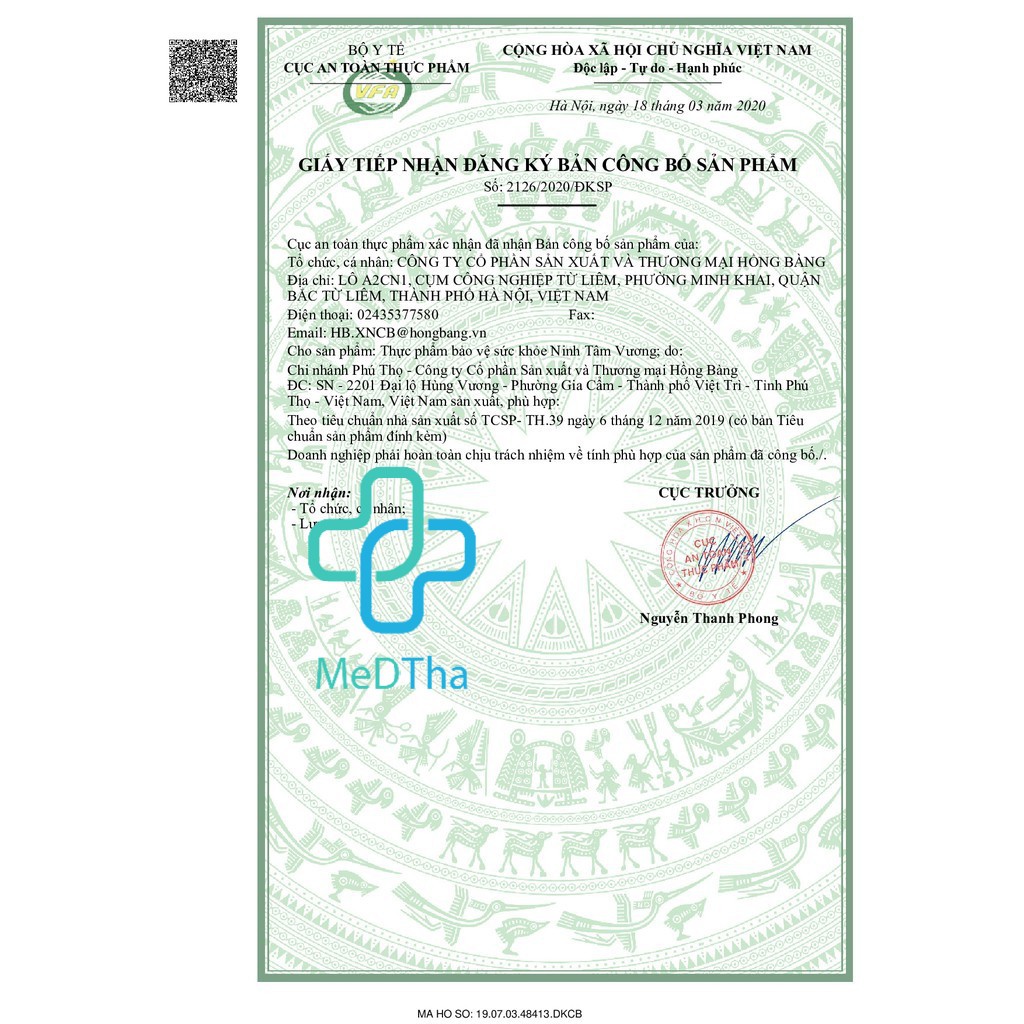 Ninh Tâm Vương - Hỗ trợ Ổn định nhịp tim, Giảm Hồi Hộp, Khó Thở, Phòng ngừa Suy tim do Loạn Nhịp (Hộp 30v) [Chính hãng]