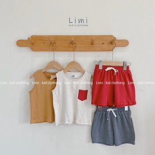 Bộ thun ba lỗ phối túi màu