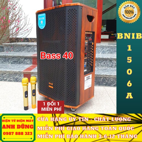 LOA KÉO DI ĐỘNG KARAOKE BNIB 1506A BASS 40 THIẾT KẾ SIÊU ĐỈNH, 2 MÀU LỰA CHỌN, KẾT NỐI MỌI THỨ