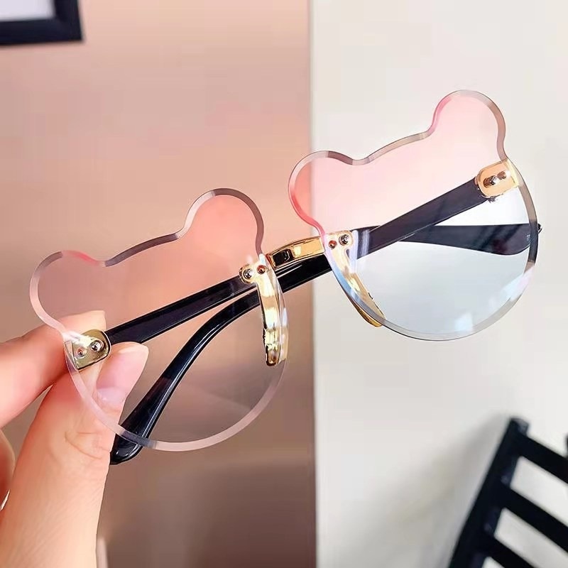 Kính Mát Gọng Tai Gấu Chống Tia UV Thời Trang Đáng Yêu Dành Cho Trẻ