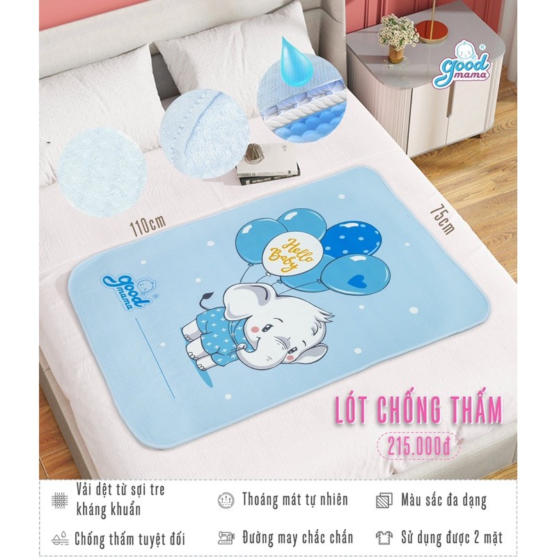 Tấm lót chống thấm Goodmama hàng cao cấp an toàn cho Bé