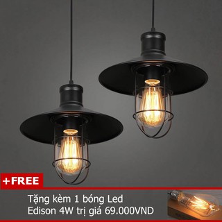Đèn thả trần trang trí nhà quán cà phê THCN66 (Tặng kèm 1 bóng Led Edison 4w)
