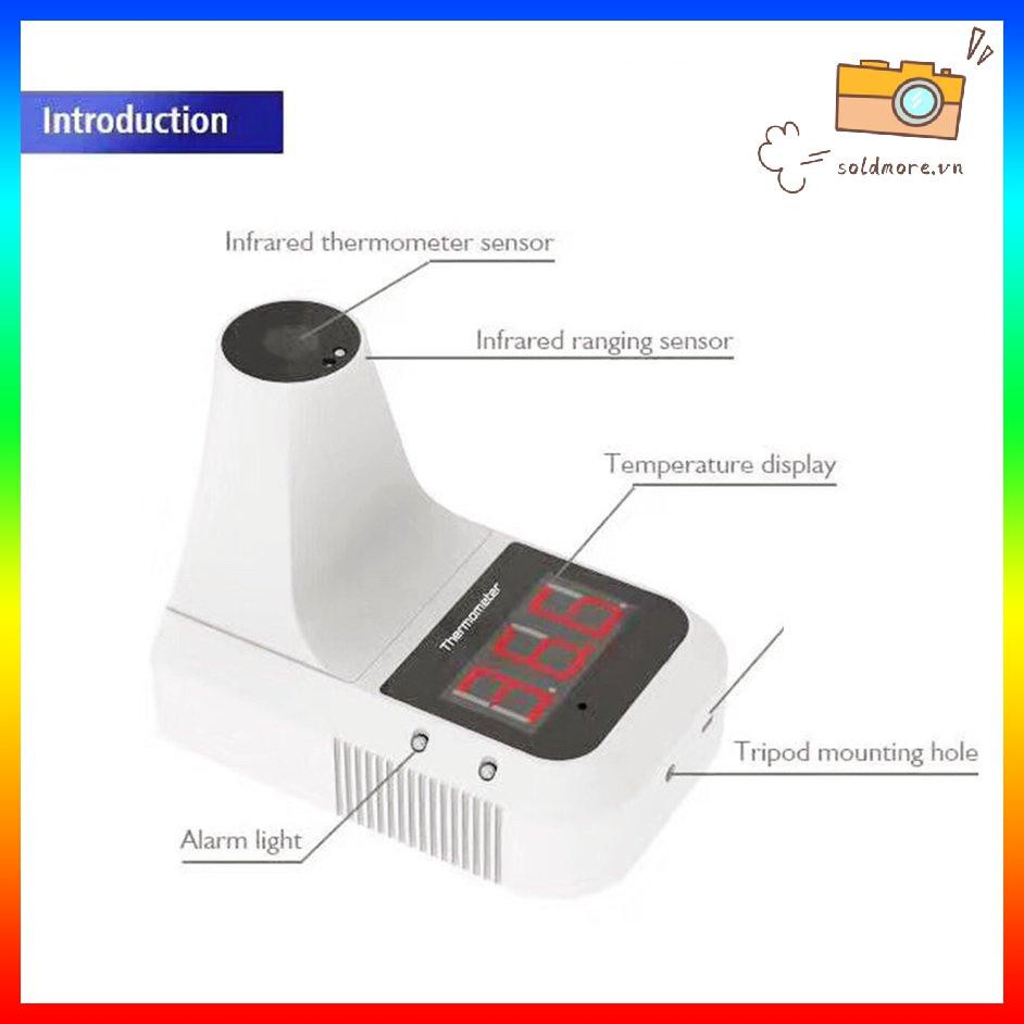 [SOE]  Single Wall-Mounted Thermometer K3 Wall-Mounted Infrared Sensor Industrial Forehead Thermometer Fixed Body Temperature Gun