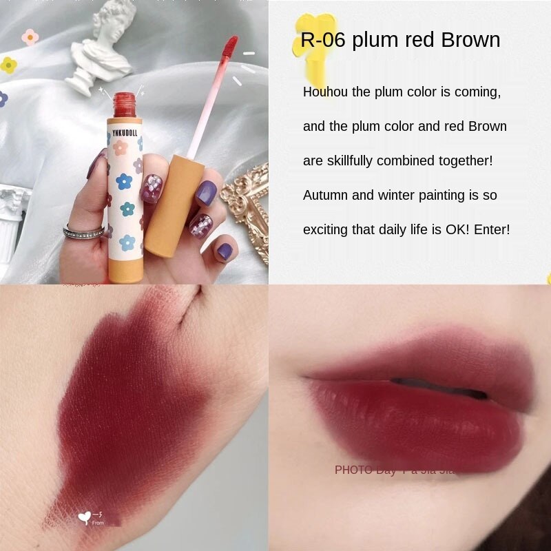 Son Kem Lì Chống Thấm Nước Không Dễ Phai Màu Trang Điểm Xinh Xắn