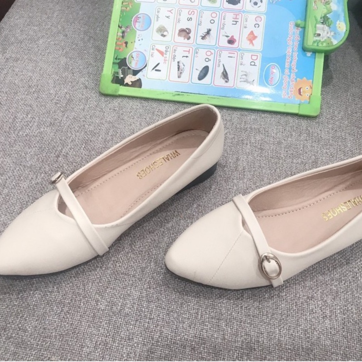 Giày Búp Bê Khóa Ngang da mềm , êm chân mã XKB6