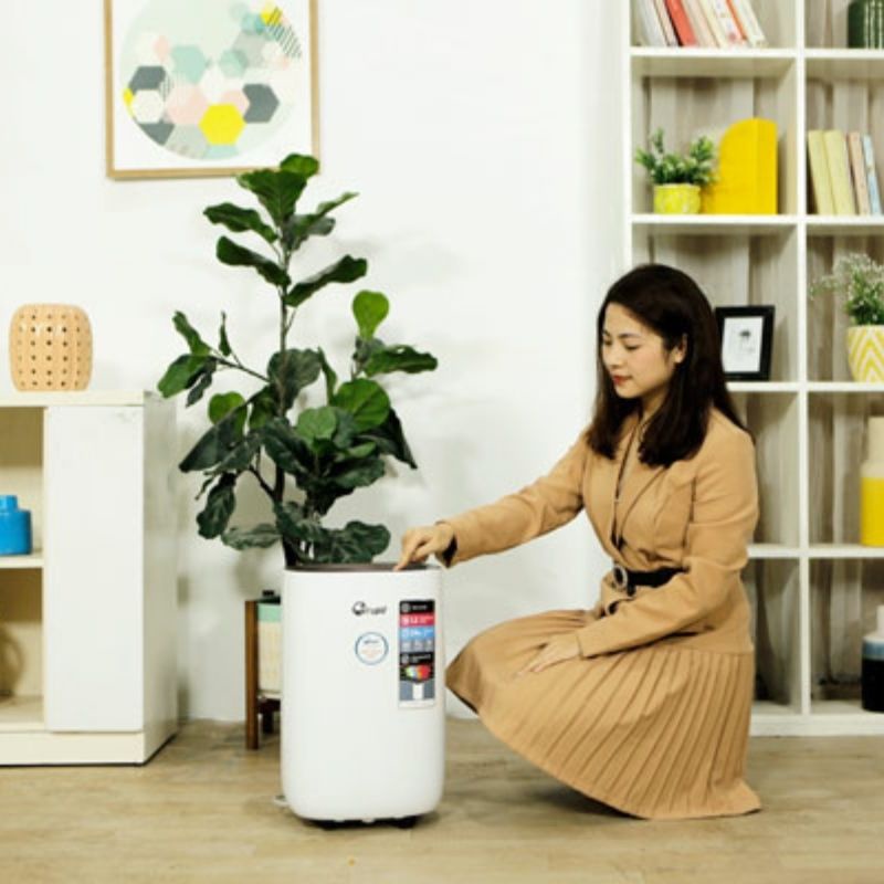 Máy hút ẩm không khí FujiE HM-912EC-N công suất hút ẩm 12L/ ngày, có khóa trẻ em công nghệ Nhật Bản bảo hành 2 năm