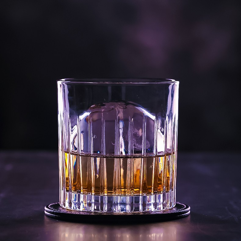 Whisky Glass - Ly Rock Cạnh Sọc- Ly Thủy Tinh