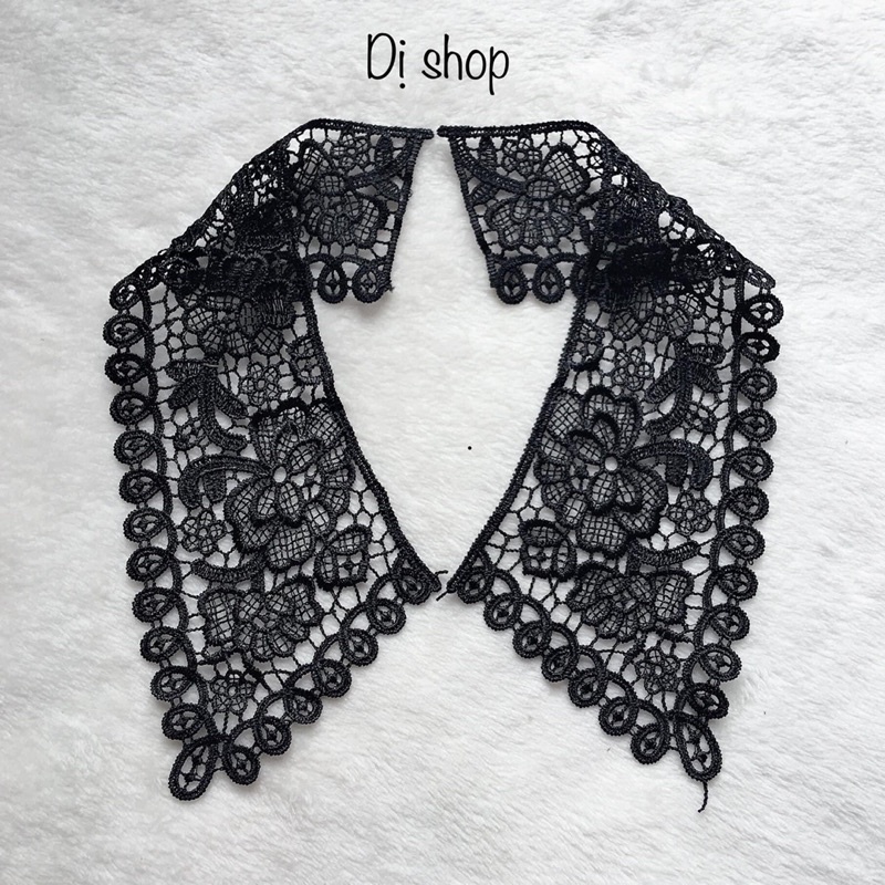 CỔ REN CHỈ 2 lá 2 bên