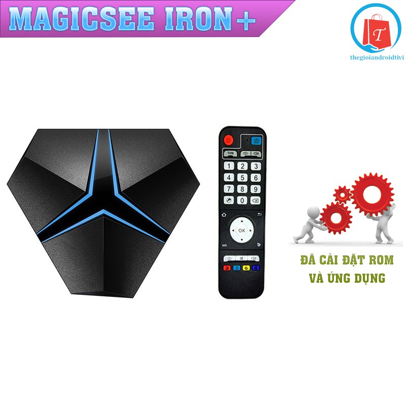 Android Tivi Box Magicsee Iron+ Ram 3GB- Rom 32GB - Chíp Siêu Khủng Amlogic S912 - Bảo Hành 1 Năm