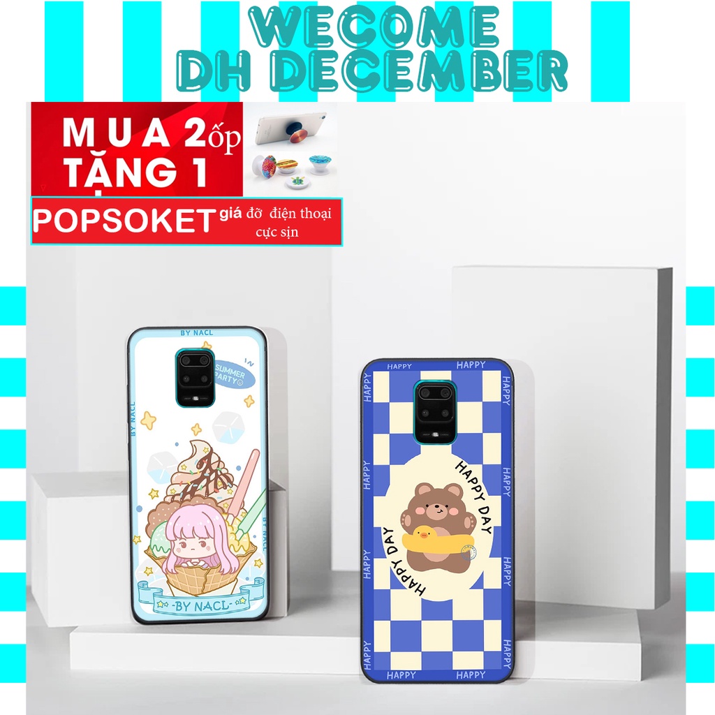 Ốp lưng Xiaomi REDMI NOTE 9S / NOTE 9 PRO  in hình 3D gấu mới nhất - sang - chảnh - ĐẸP- BỀN