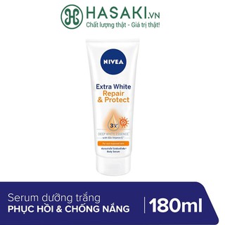 Serum Dưỡng Thể Sáng Da Nivea Extra White Repair & Protect Deep White Essence 180ml