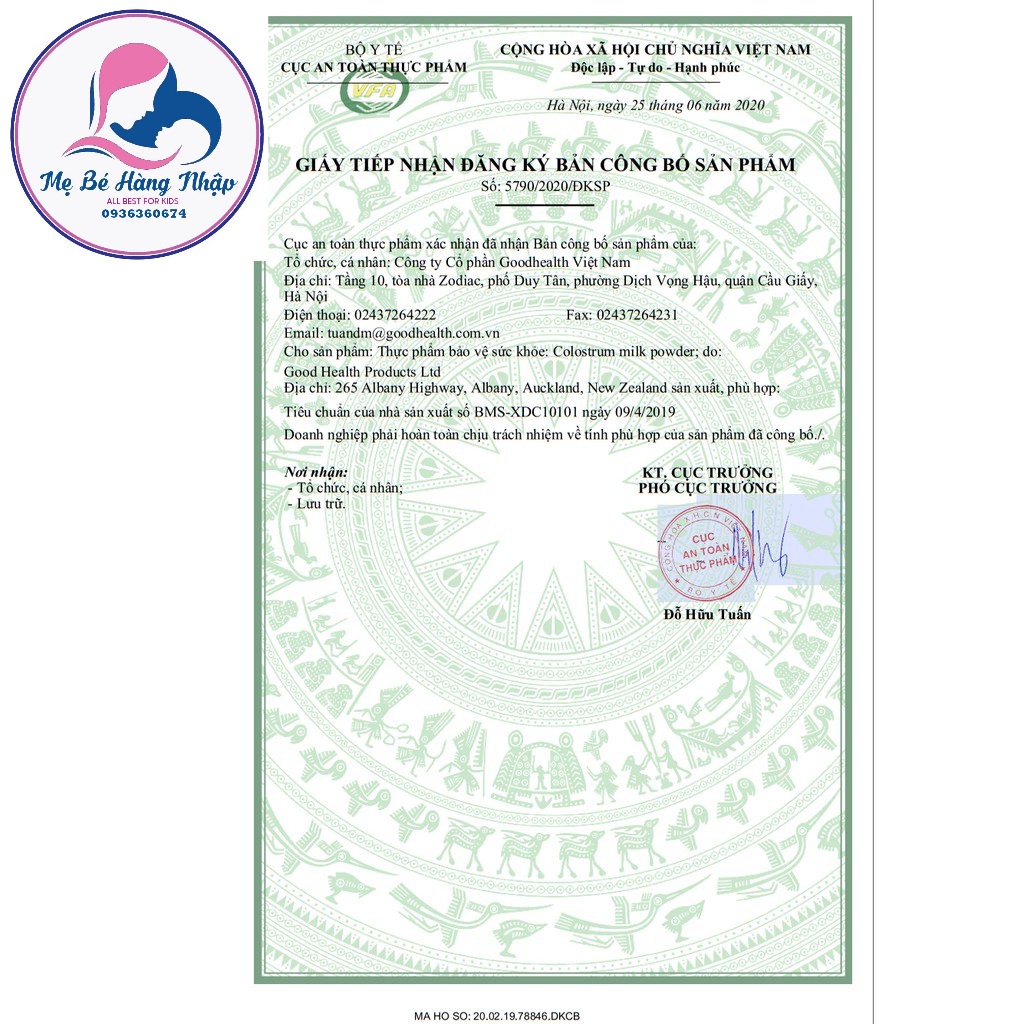 Sữa bò non Healthy Care Colostrum Milk Powder 300g của Úc Mẫu mới