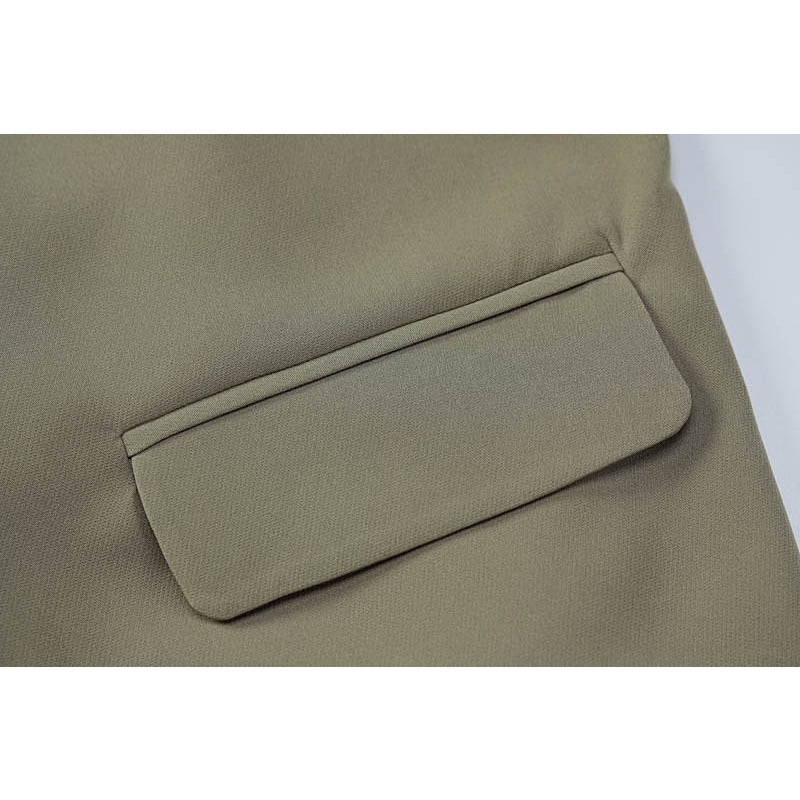 Áo Khoác Dài Tay Phối Dây Ruy Băng Thời Trang Đường Phố Cá Tính Cho Nữ