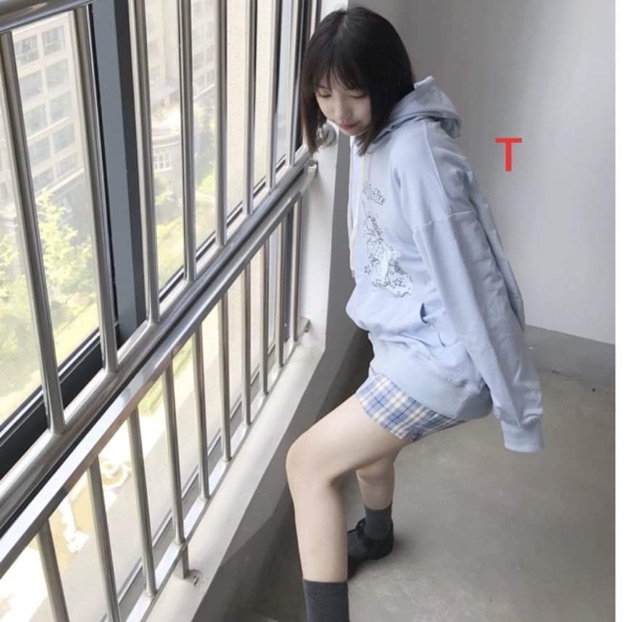 Áo hoodie ngựa sừng Cutie in ngực DTR1019