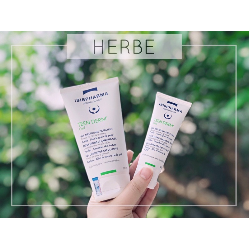 Gel rửa mặt kiểm soát nhờn, ngăn ngừa mụn ISIS PHARMA TEEN DERM GEL