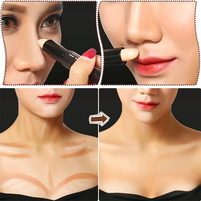 Thỏi tạo khối Bioaqua thiết kế 2 đầu để trang điểm 3D | BigBuy360 - bigbuy360.vn