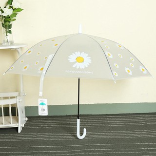 Ô Dù Che Mưa Hoa Cúc Trong Suốt Chống Nước, Siêu Chắc Chắn