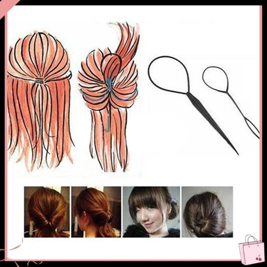 Bộ 2 Dụng Cụ Tết Tóc Đuôi Ngựa Tiện Dụng Cho Nữ