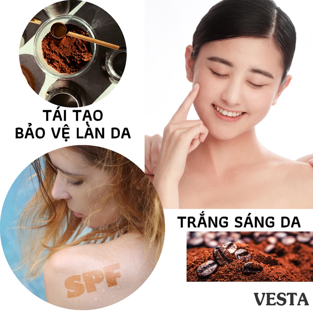 Bột Cà Phê Body Nguyên Chất Vesta Hủ 180ml