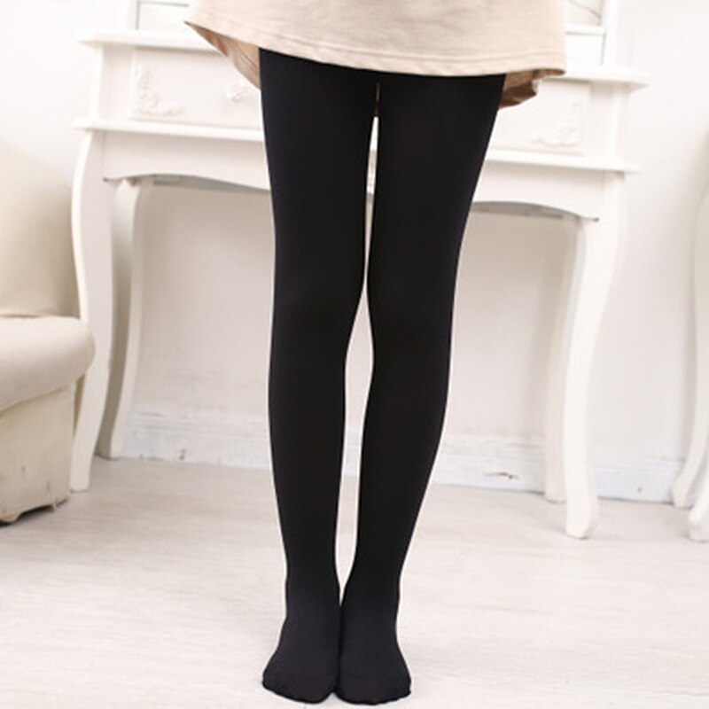 Quần Legging Co Giãn Màu Trơn Cho Bé Gái 3-11 Tuổi