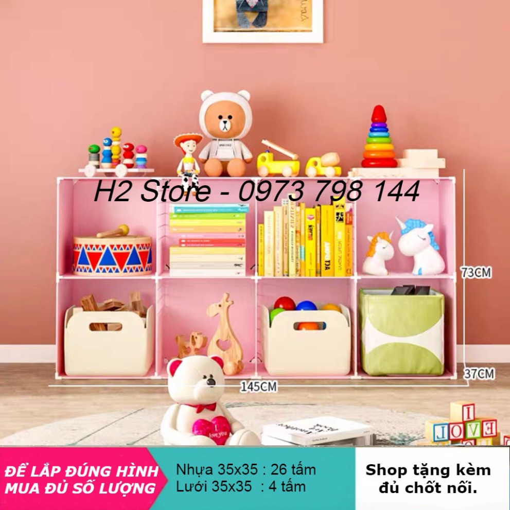 KỆ ĐẺ ĐỒ CHƠI, SÁCH VỞ, TRANG TRÍ DECOR CHO BÉ (KỆ SÁCH CÓ MÁI) - Bán theo tấm