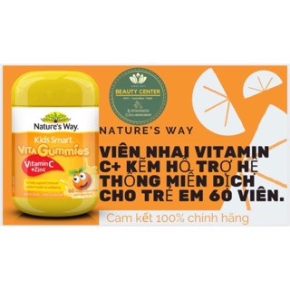 Viên nhai Vitamin C+ Kẽm hỗ trợ hệ thống miễn dịch cho trẻ em.