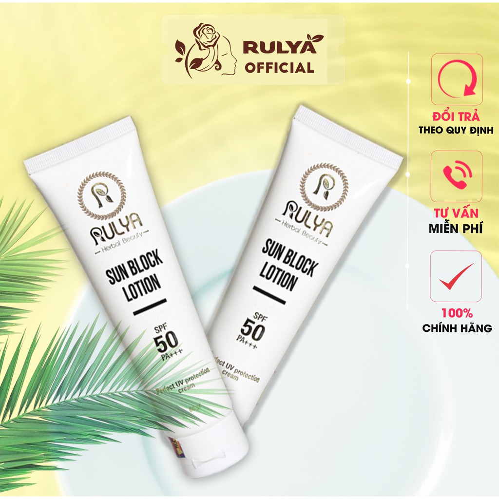 Kem chống nắng RULYA Sun Block Lotion bảo vệ da ngăn ngừa lão hóa - RULYA STORE | BigBuy360 - bigbuy360.vn