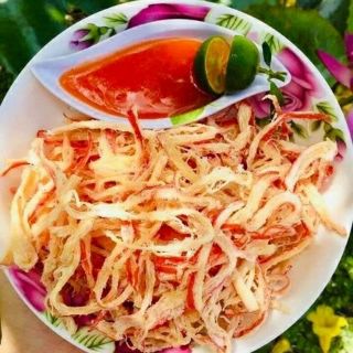 Mực Xé Sợi Hấp Cốt Dừa 100g