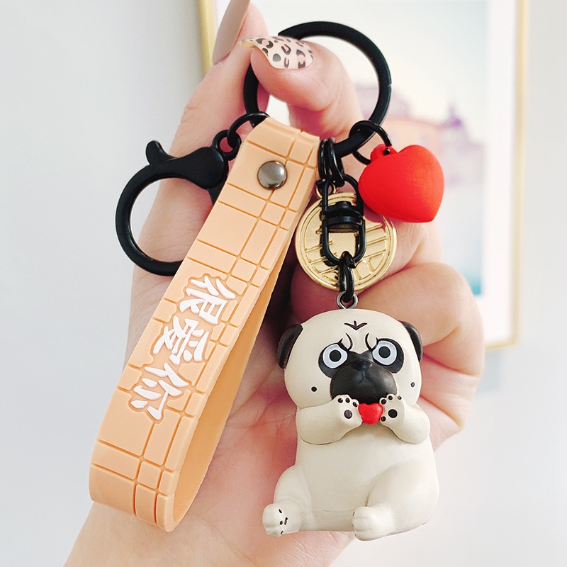 Móc Khóa Hình Chó Mèo Hoạt Hình Đáng Yêu