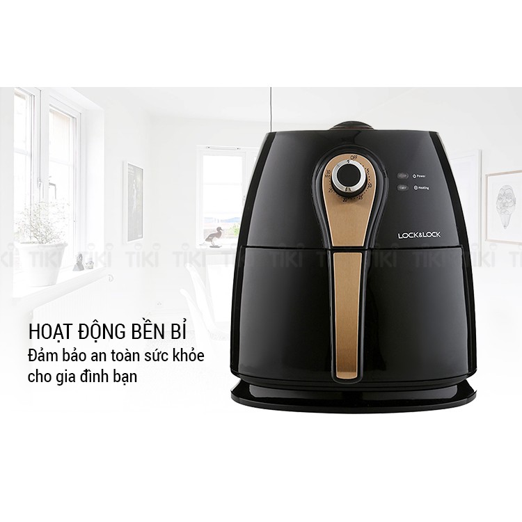 NỒI CHIÊN KHÔNG DẦU LOCK&LOCK ECO FRYER EJF137FU 3L 1400W !!!