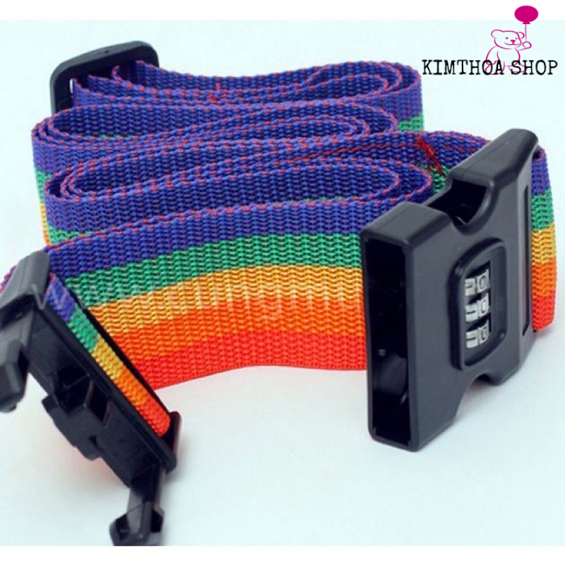 Dây đai bảo vệ vali có khóa số an toàn