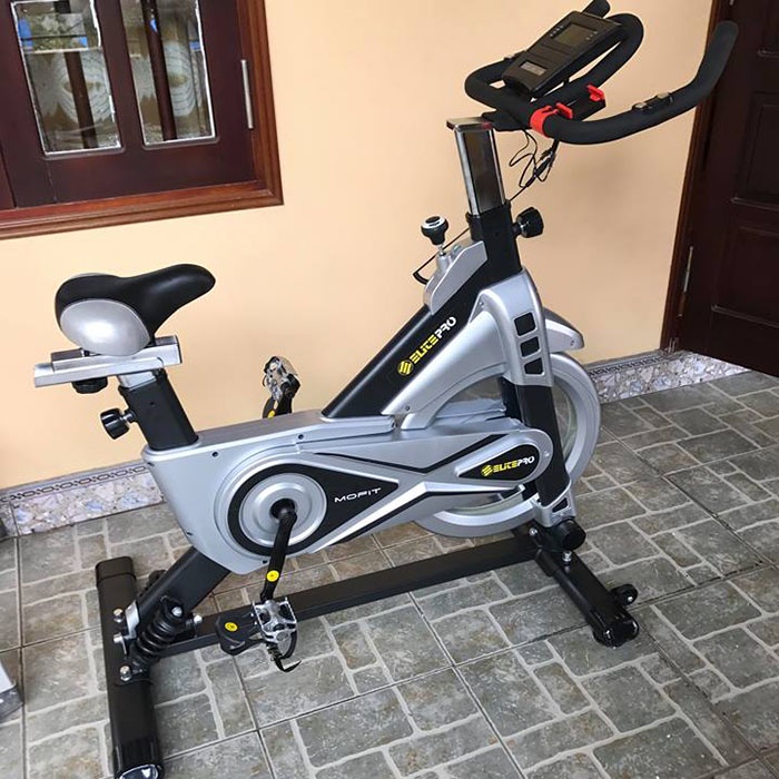 Xe đạp tập thể dục Mofit SP-500 có lò xo tạo độ nghiêng khi đạp | Xe đạp tập cardio hiệu quả