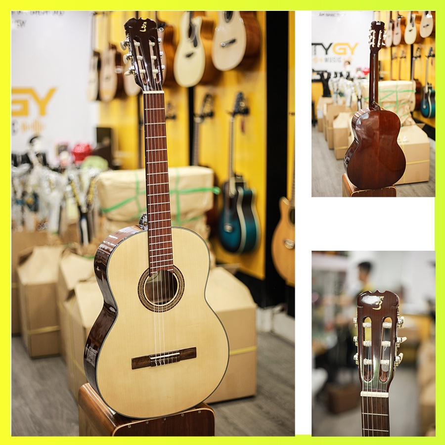 Đàn Guitar Classic Handmade Việt Nam C100 Thương Hiệu Ba Đờn Chất Lượng Tốt -Tặng Kèm Bao Đàn,Capo,Pick