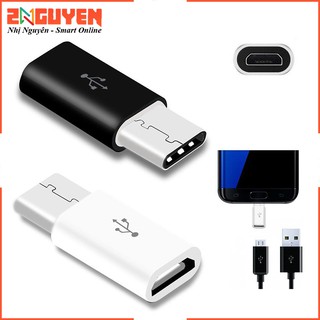 Đầu Chuyển Đổi Và Truyền Dữ Liệu Cổng Cắm Micro USB Sang Đầu Cắm USB 3.1 Type-C - Cáp OTG